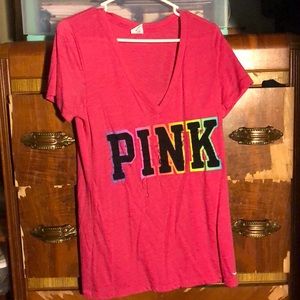 PINK v neck